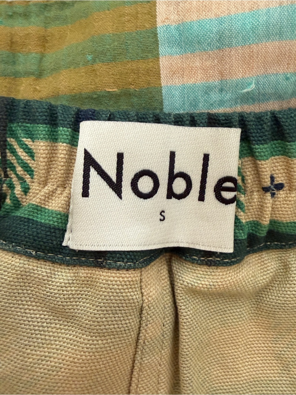 Noble Clothing Green & Cream Plaid Pleated Skort - Picture 3 of 8